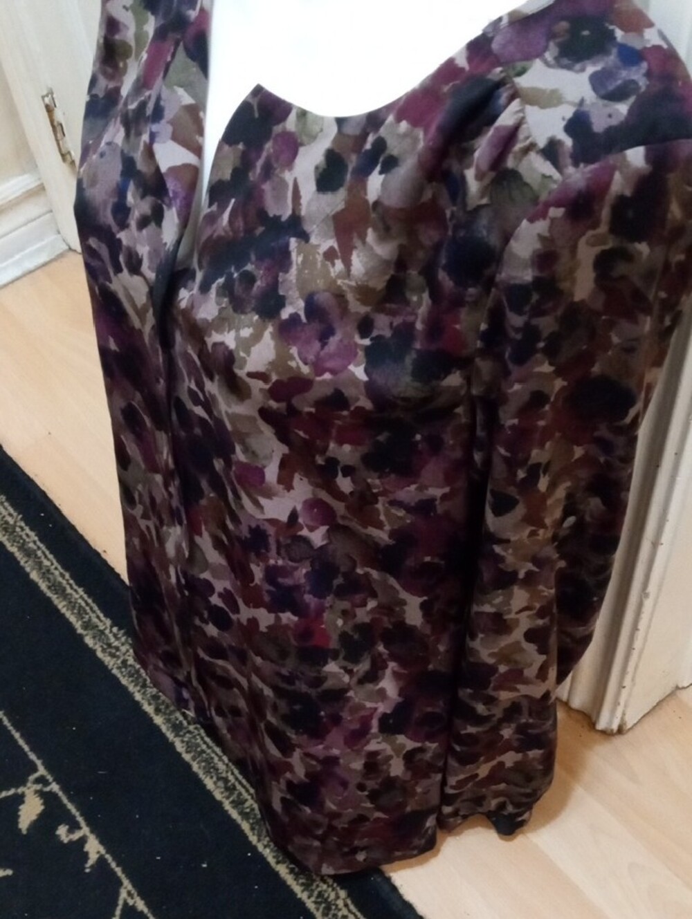 Mexx Purple and Olive Floral Long-Sleeve Blouse - Picture 2 of 7